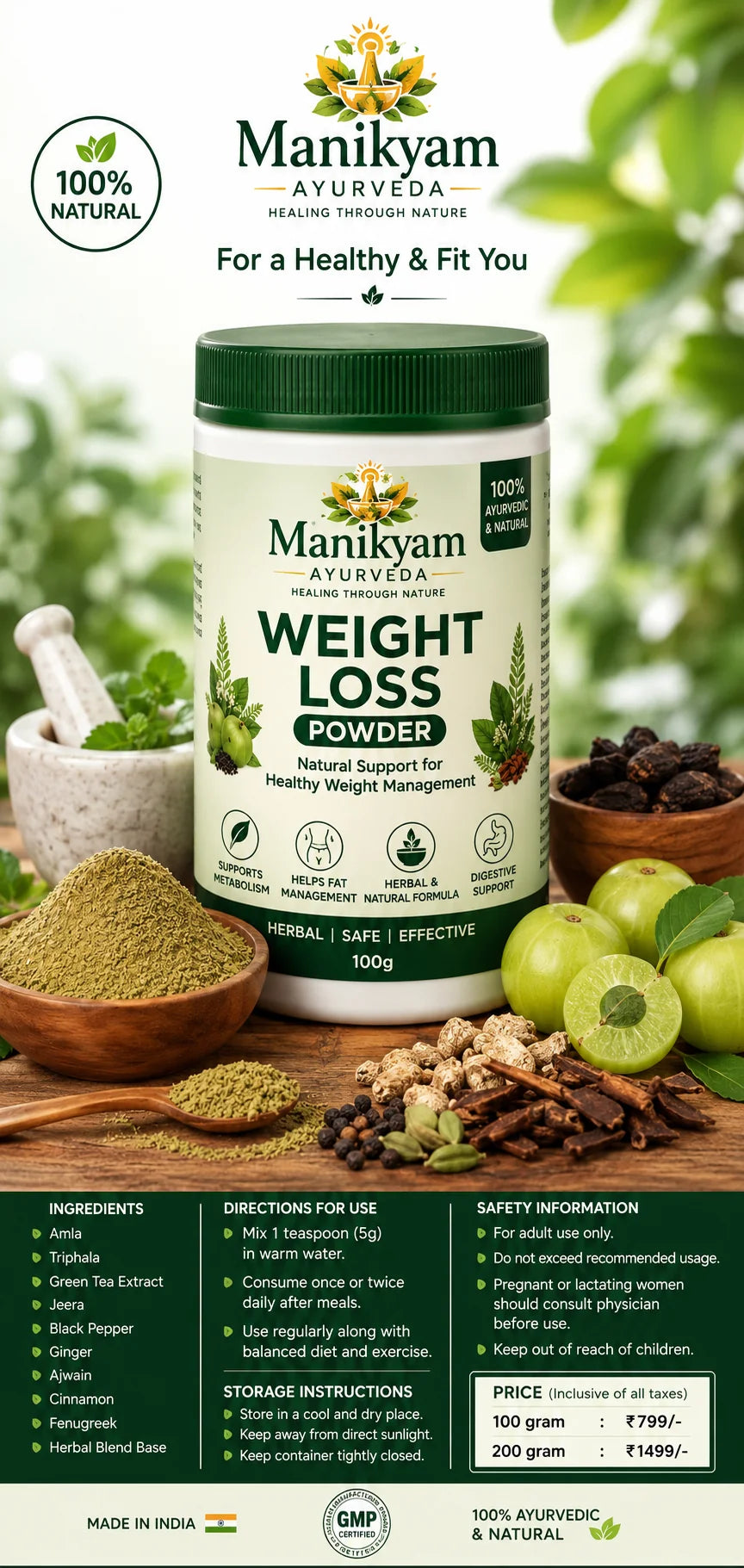 HERBAL WEIGHT LOSS POWDER 30DAYS CHALLENGE