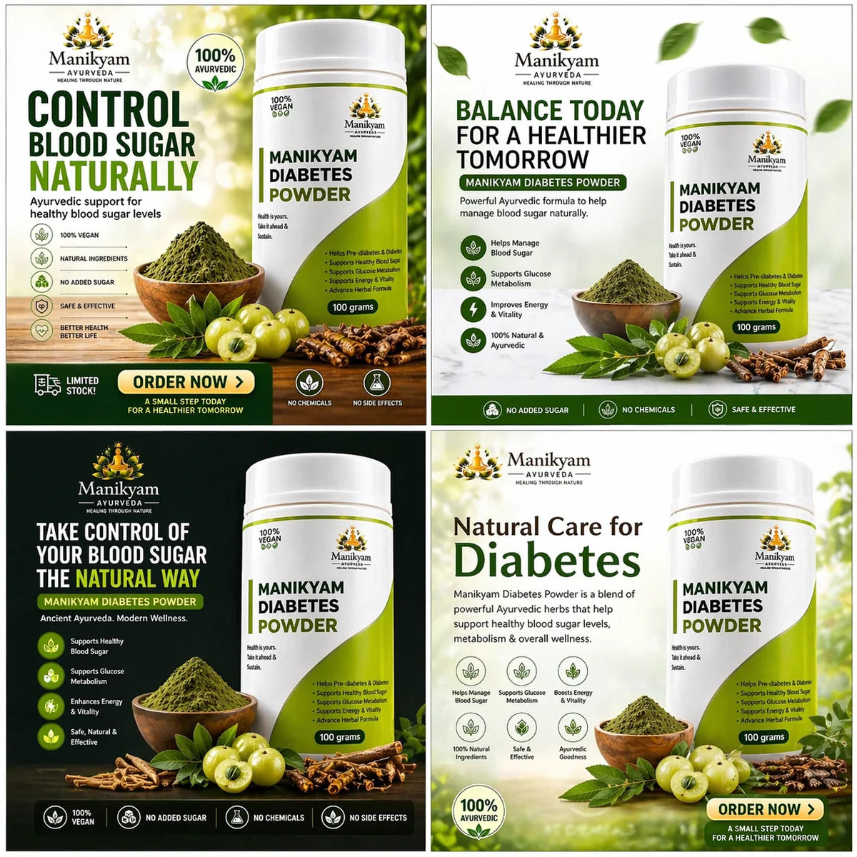 HERBAL DIABETES BLOOD SUGAR POWDER 60DAYS CHALLENGE